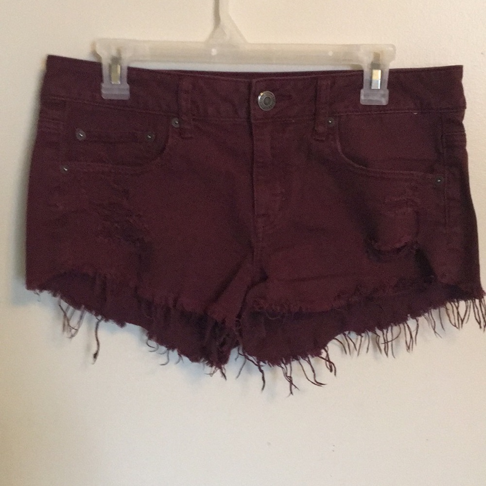Women’s American Eagle burgundy shorts, sz 10